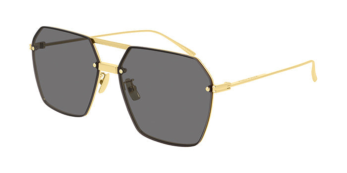 Bottega Veneta New Classic Geometric Metal Sunglasses