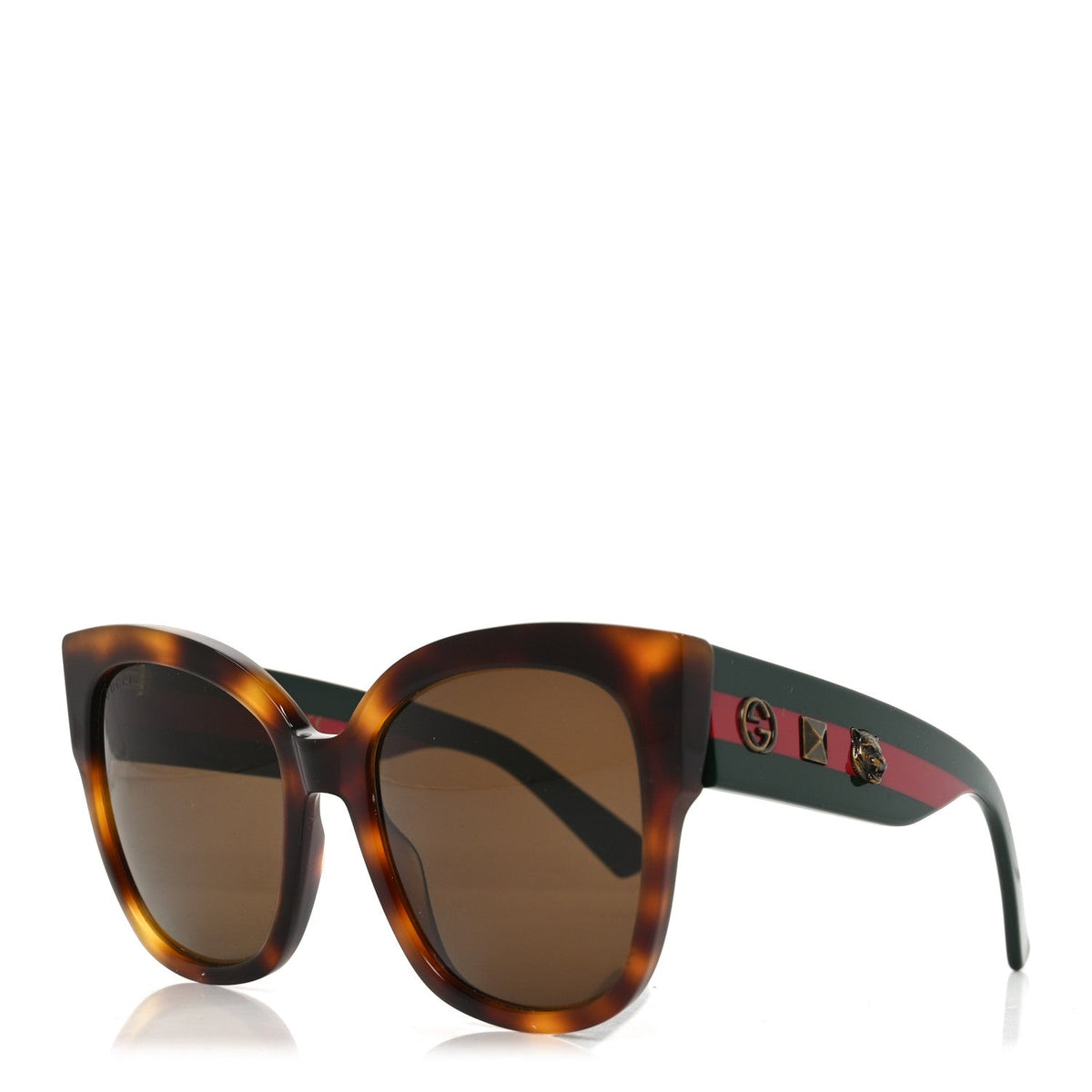 Gucci Square Sunglasses — Tortoise GG0059S