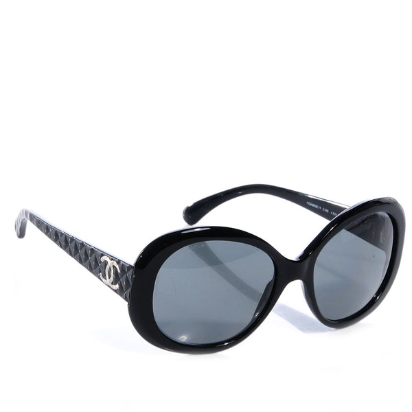 Chanel 5188 Quilted-Effect Butterfly Acetate Sunglasses - side view