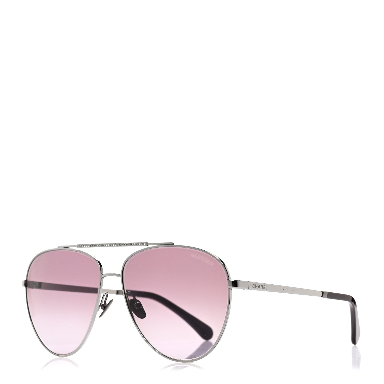 Chanel Pilot Aviator Metal Sunglasses