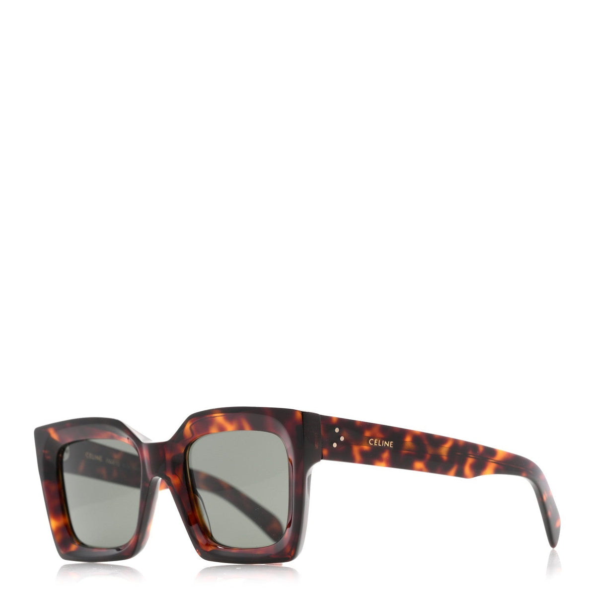 Celine Square Sunglasses — Tortoise