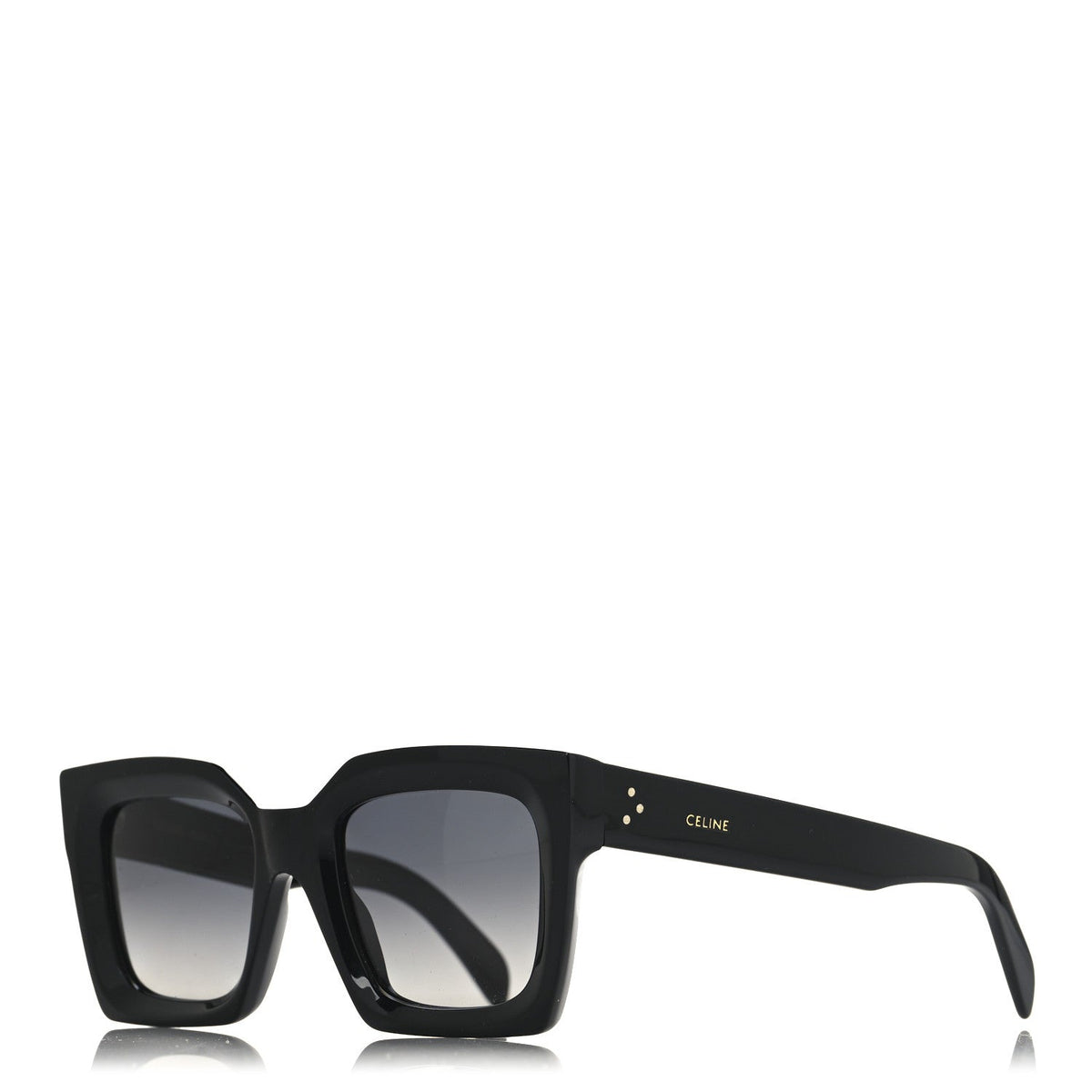 Celine Square Sunglasses — Black