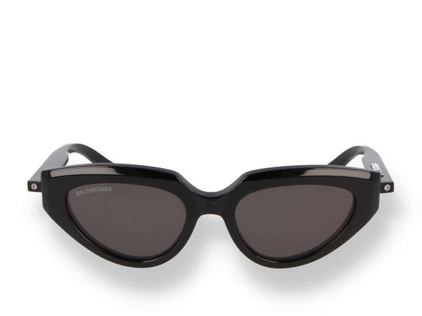 Balenciaga BB0159S 001 black cat-eye sunglasses front