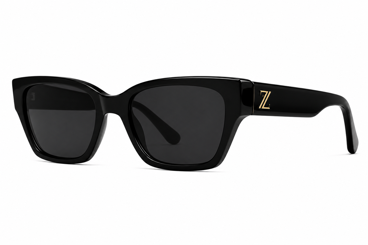 ZARELLE Olive Geometric Sunglasses