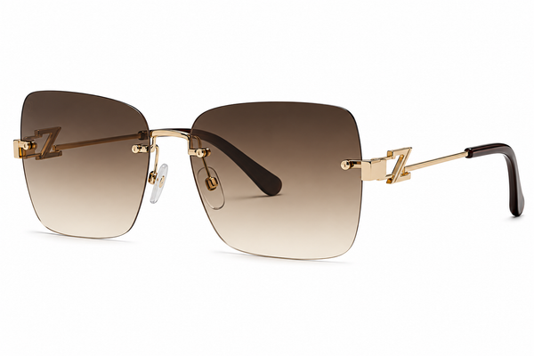 ZARELLE Tortoiseshell Oversized Cat-Eye Sunglasses