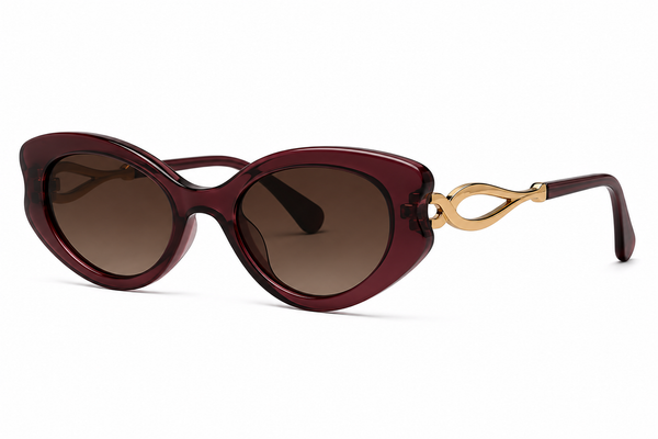 ZARELLE Noir Oval Sunglasses
