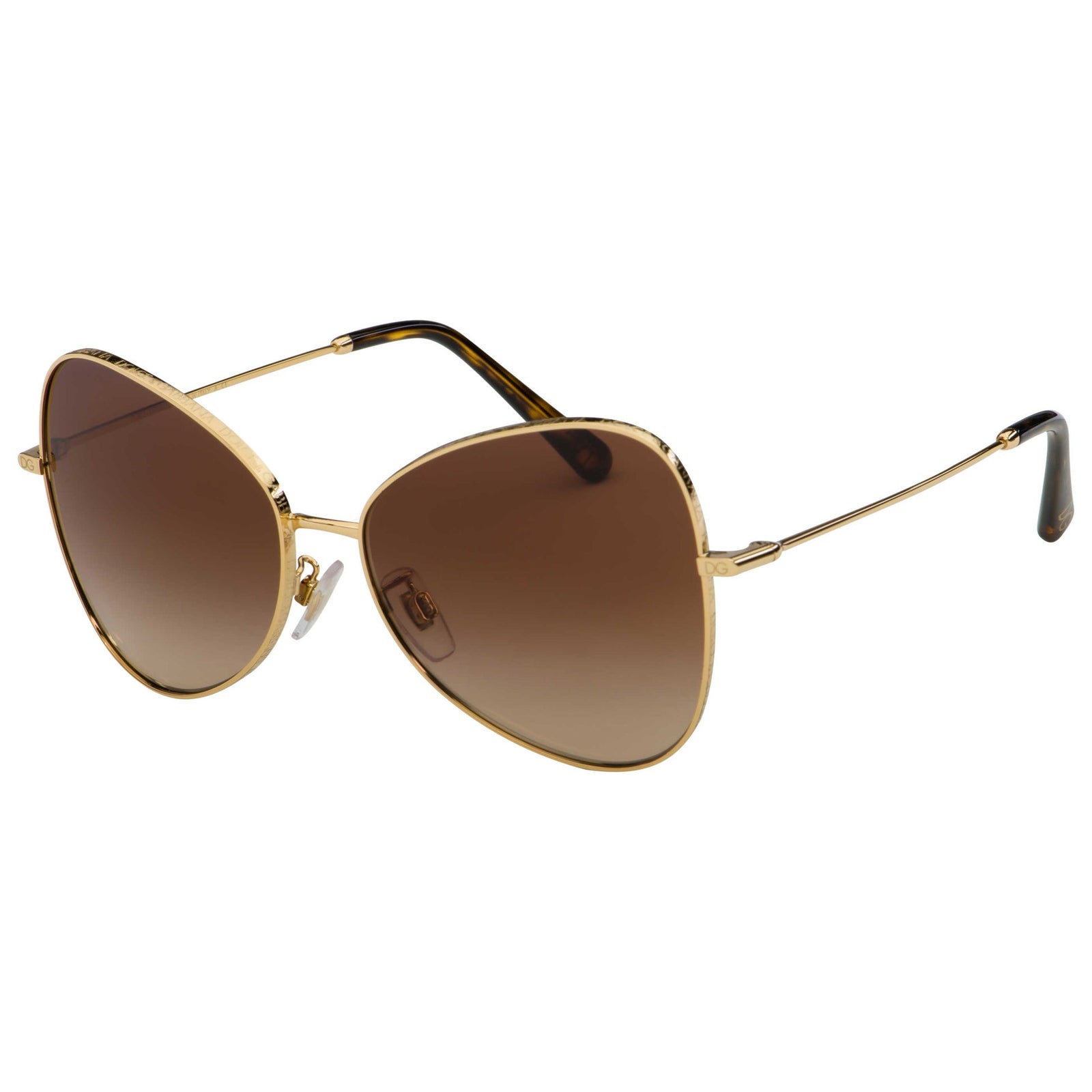 Dolce & Gabbana Slim Metal Pilot Sunglasses