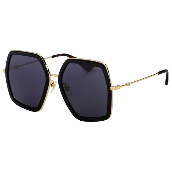 Gucci GG0106S Interlocking G Round Metal Sunglasses - Front