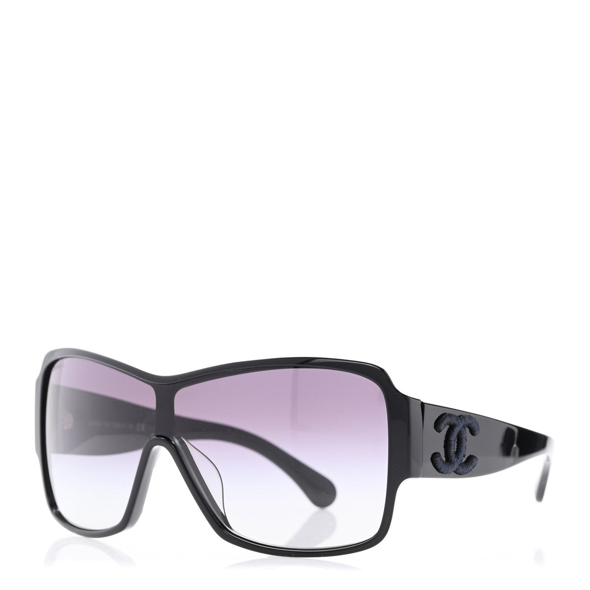 Chanel Shield Sunglasses — Black 5449-A