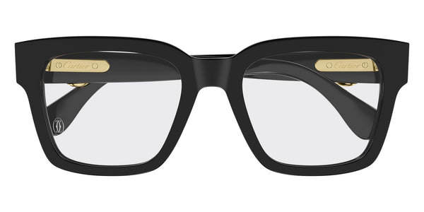 Cartier CT0640O Panthère Rectangle Optical - Black 001 front