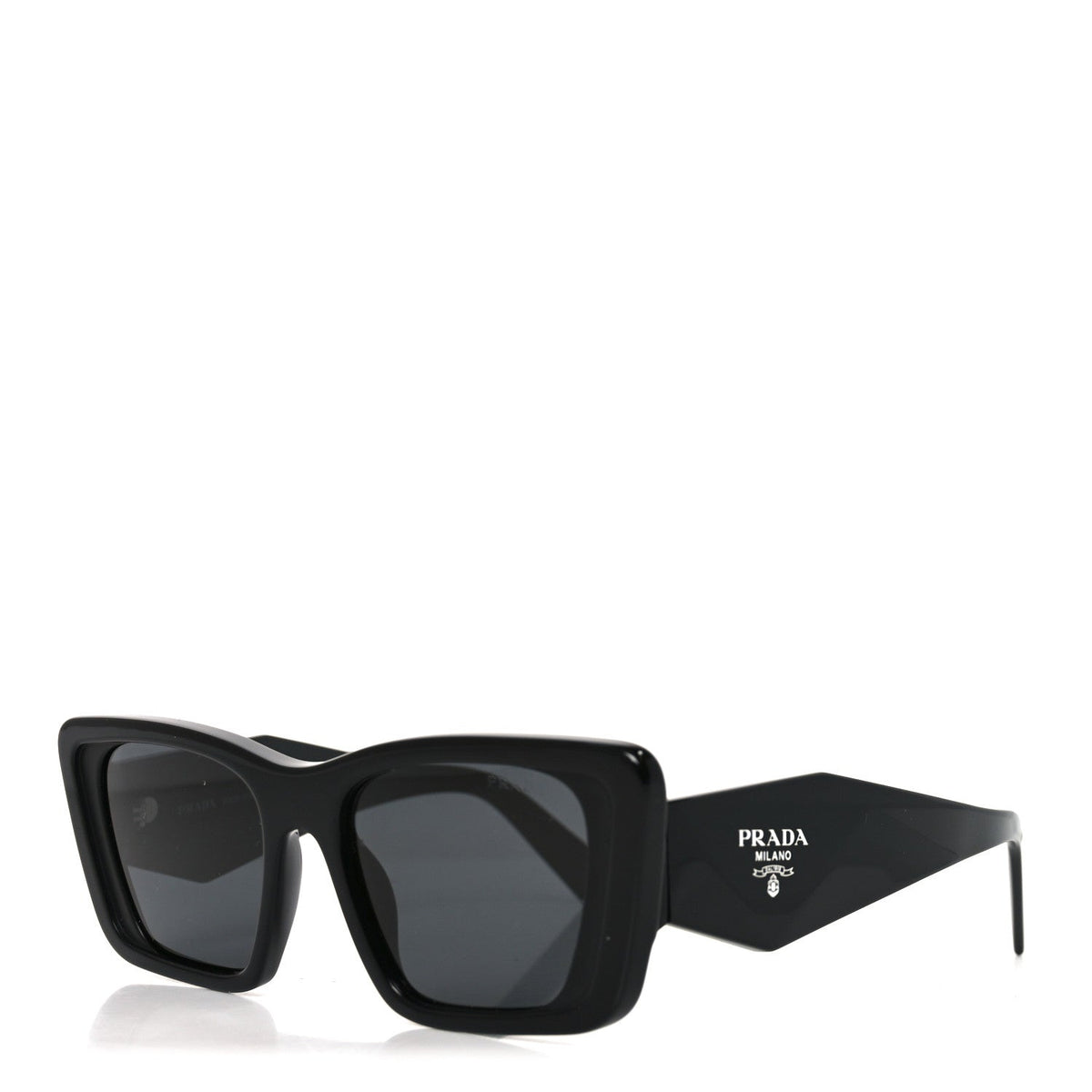 Prada Geometric Sunglasses — Black SPR 08Y