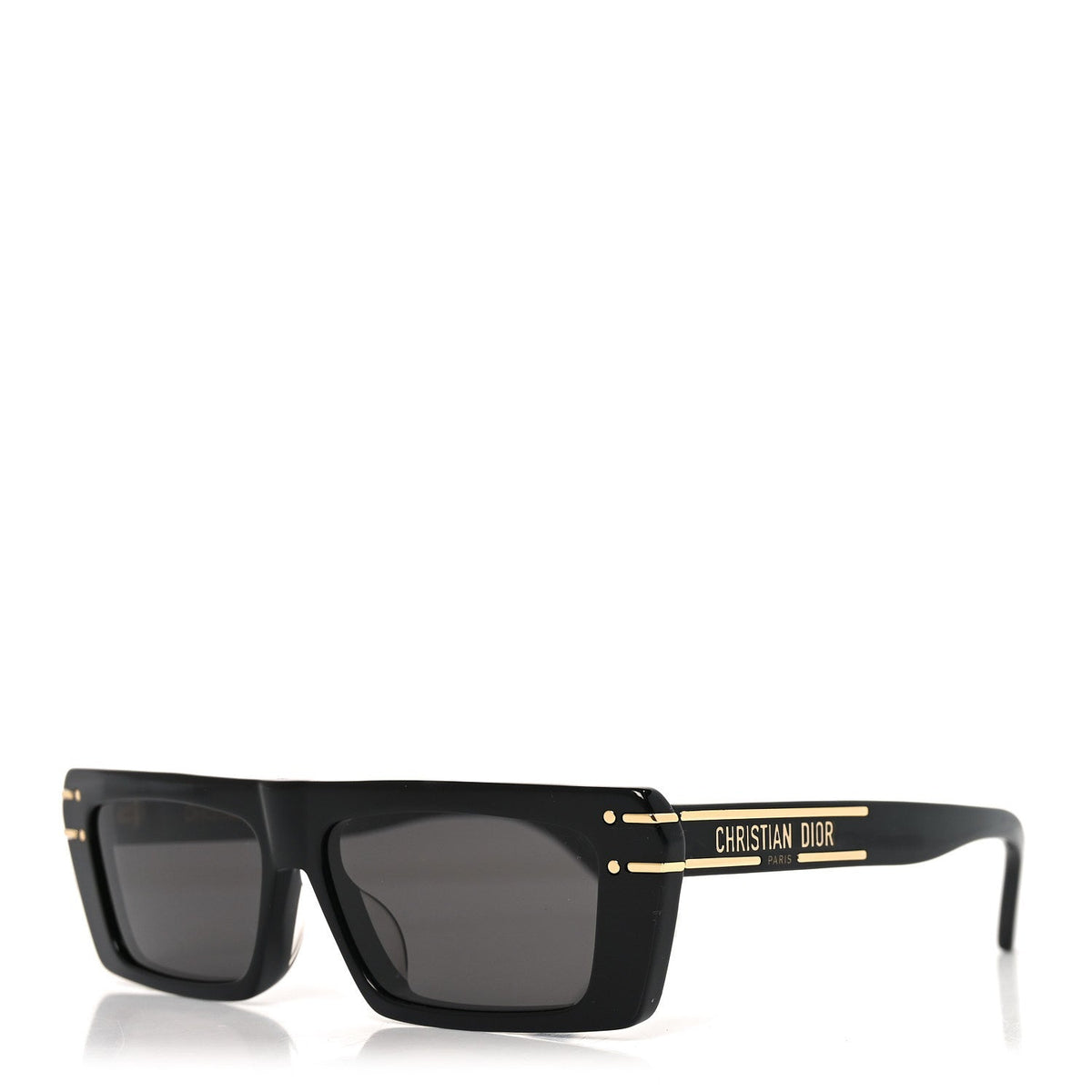Dior Round Sunglasses — Black