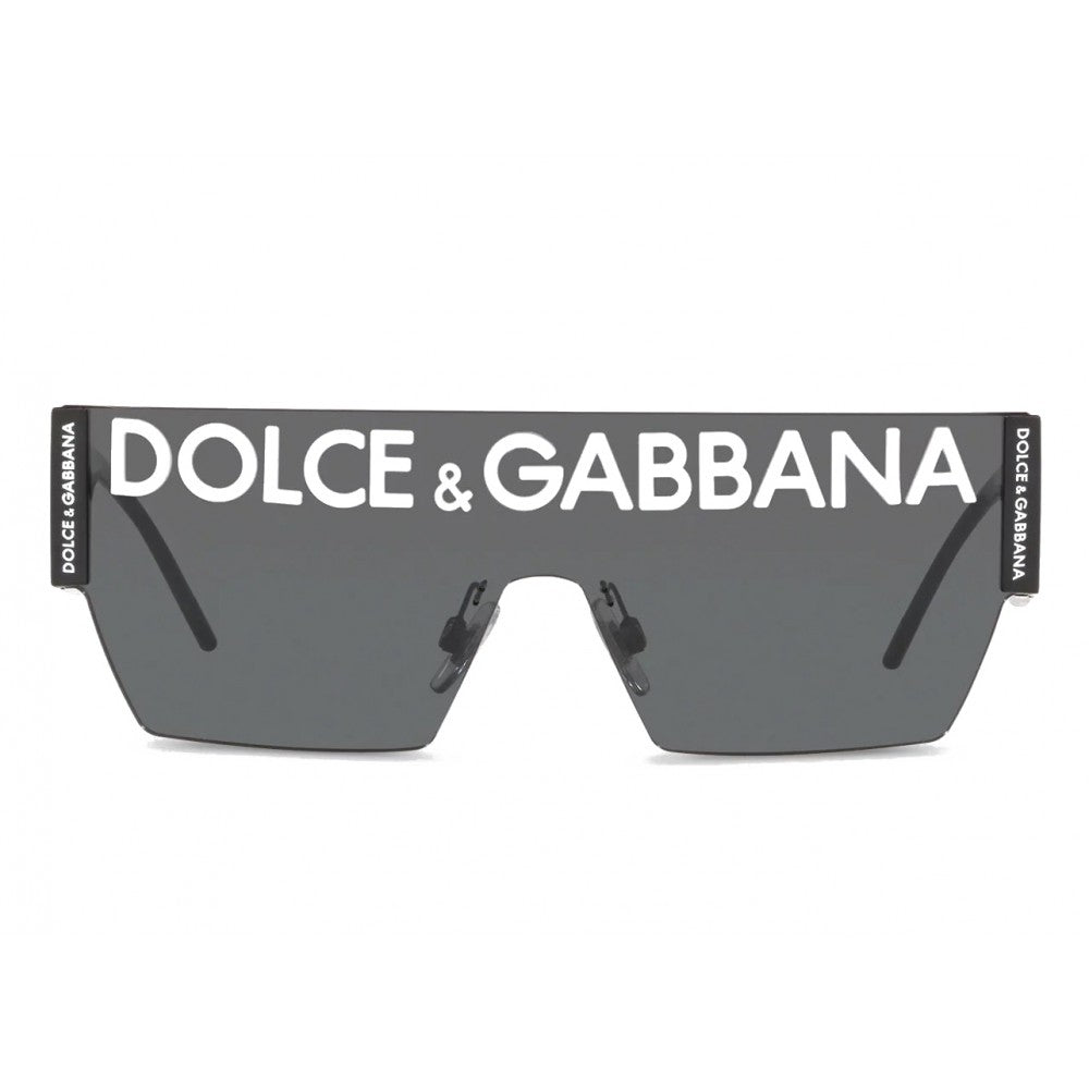 Dolce & Gabbana Logo Shield Mask Sunglasses