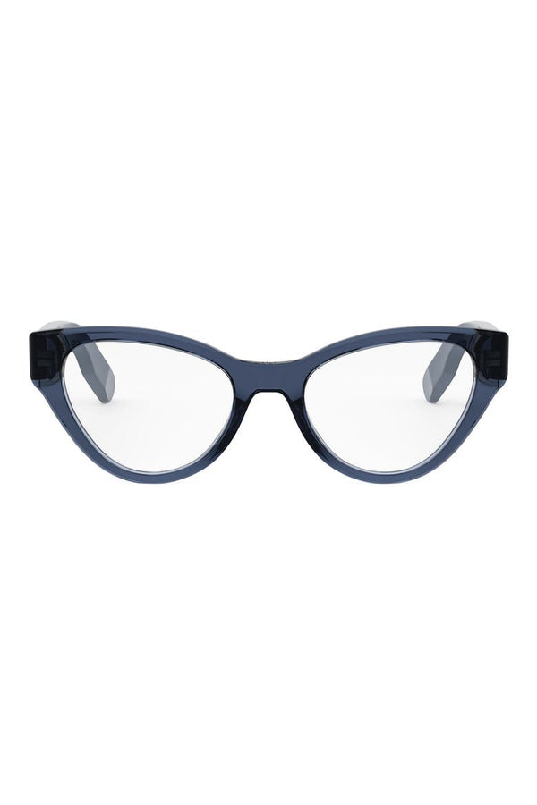 Lady 95.22 O B1I 52mm Cat Eye Optical Glasses, Main, color, SHINY BLUE