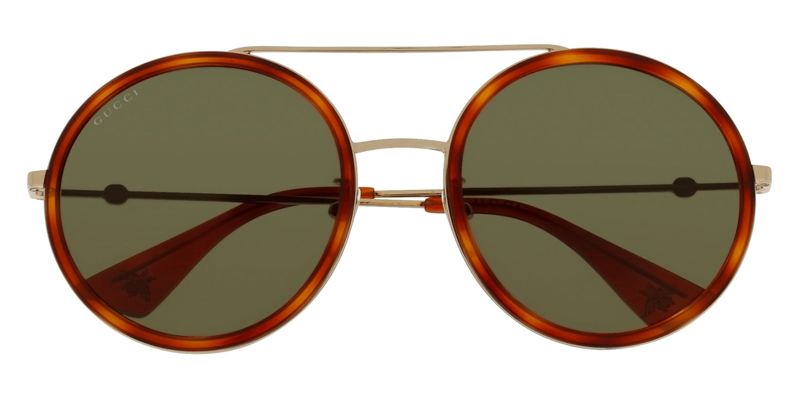 Gucci Bee Round Metal Sunglasses
