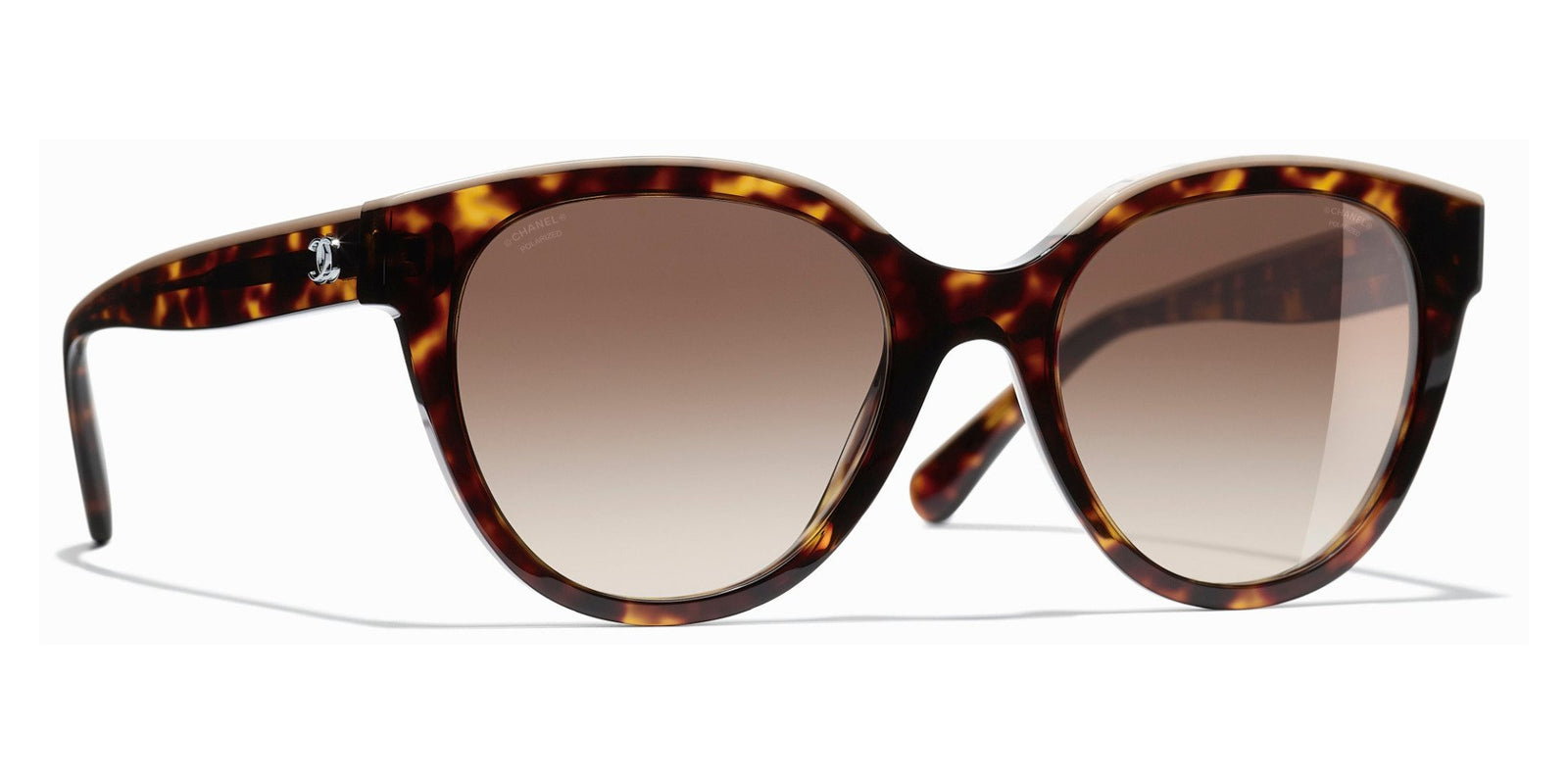 Chanel CC Logo Butterfly Acetate Sunglasses