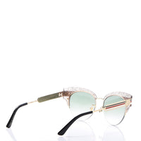 Gucci GG0283S Sylvie Web Cat-Eye Sunglasses - Side