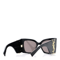Saint Laurent Square Sunglasses — Black