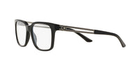 Versace VE3218 rectangle black acetate optical - three-quarter view