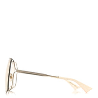 Gucci Oversized Sunglasses — Ivory GG0817S