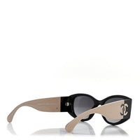 Chanel Oval Sunglasses — Black 5524-A