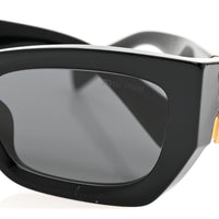 Miu Miu Rectangle Sunglasses — Black SMU 09W