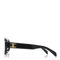 Celine Oval Sunglasses — Black