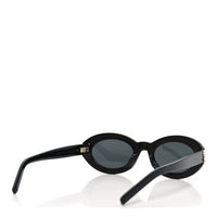 Saint Laurent Oval Sunglasses — Black