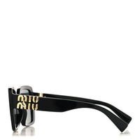 Miu Miu Rectangle Sunglasses — Black SMU 10Y