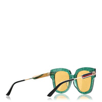 Gucci GG0281S Sylvie Web Oversized Square Sunglasses - Detail