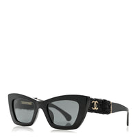 Chanel Cat-Eye Sunglasses — Black