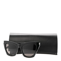 Saint Laurent Cat-Eye Sunglasses — Black SL214