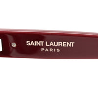 Saint Laurent Square Sunglasses — Red