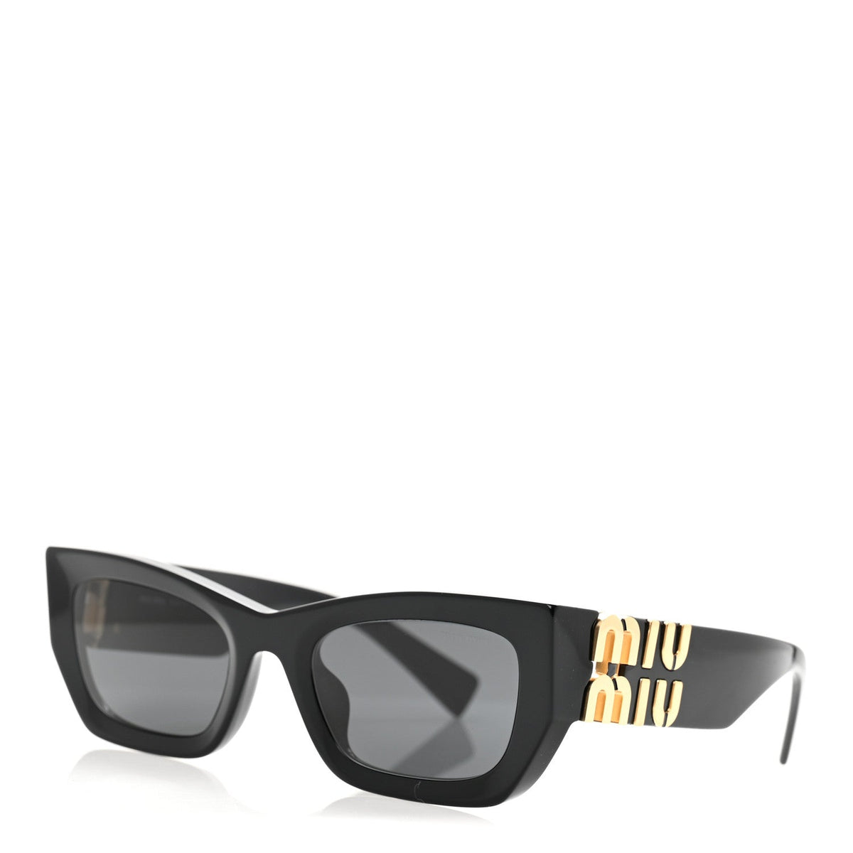 Miu Miu Rectangle Sunglasses — Black SMU 09W
