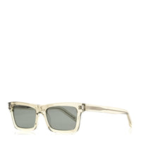 Saint Laurent Square Sunglasses — Transparent SL461