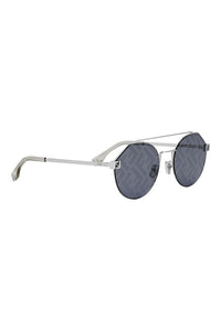 Fendi Fendirama/Sky round metal sunglasses - side