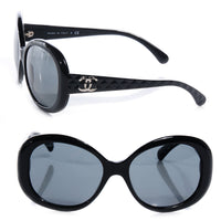 Chanel 5188 Quilted-Effect Butterfly Acetate Sunglasses - front view