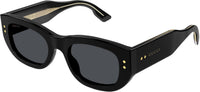 Gucci GG1215S Narrow Rectangular Acetate Sunglasses - Front
