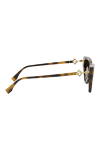 Fendi FF Diamonds cat-eye acetate sunglasses with FF logo - side