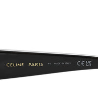 Celine Oversized Round Sunglasses — Black