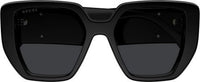 Gucci GG0956S Running Logo Geometric Rectangular Sunglasses - Angle