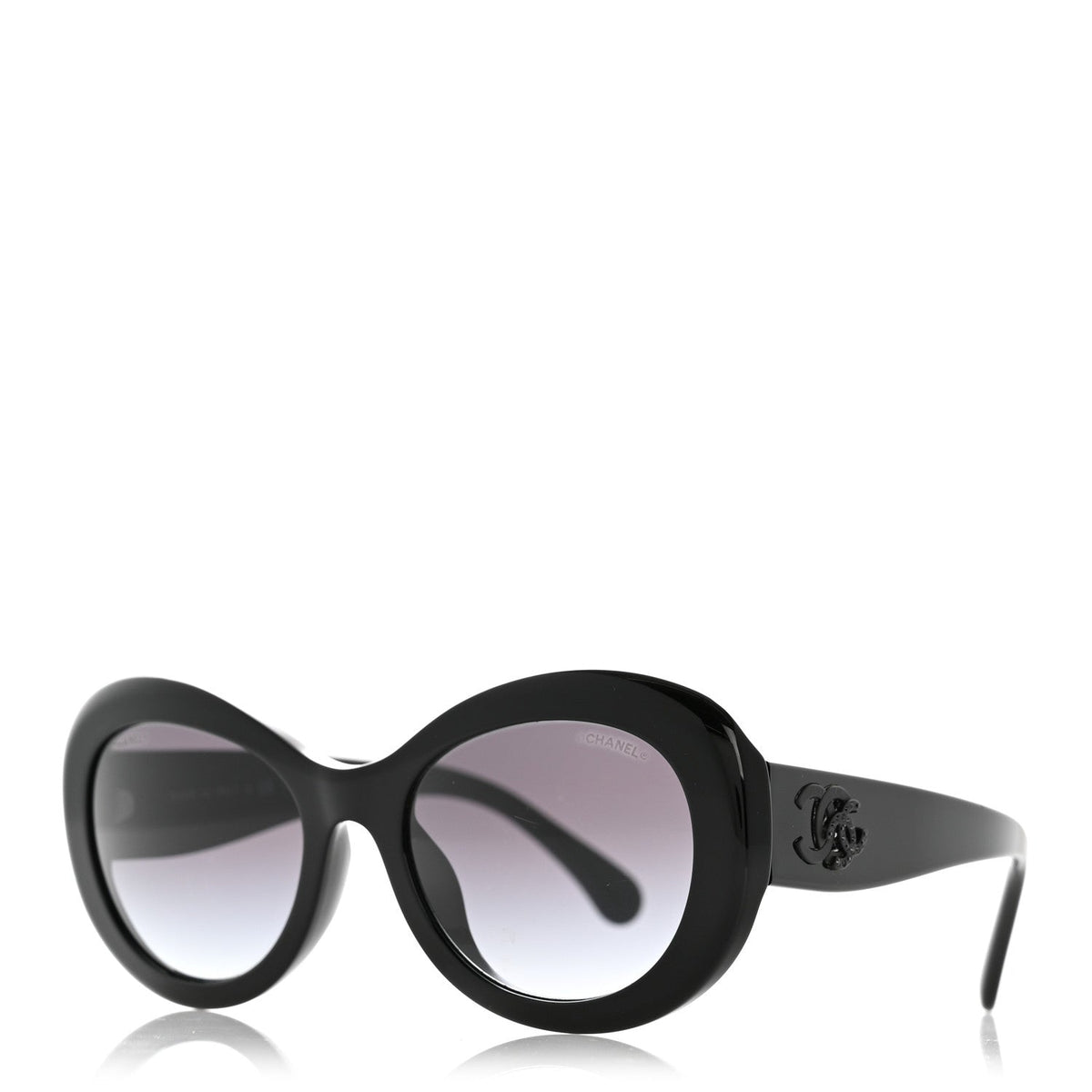 Chanel Round Sunglasses — Black 5469-B