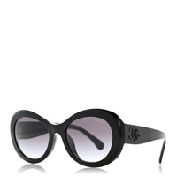 Chanel Round Sunglasses — Black 5469-B