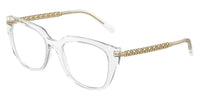 Dolce & Gabbana DG5087 round optical crystal/gold - side angle