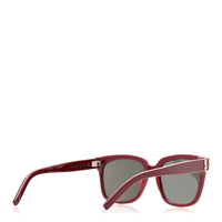 Saint Laurent Square Sunglasses — Red