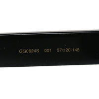 Gucci Rectangle Sunglasses — Black GG0624S