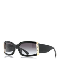 Chanel Rectangle Sunglasses — Black