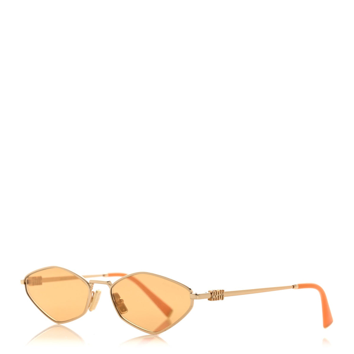 Miu Miu Oval Sunglasses — Orange SMU56Z