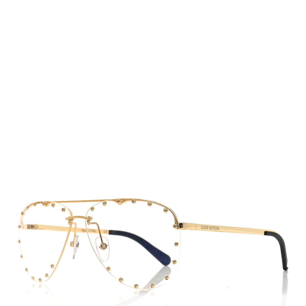 Louis Vuitton Aviator Sunglasses — Gold Z0997W