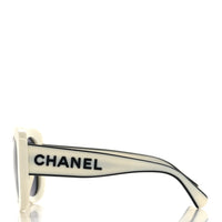 Chanel Oversized Sunglasses — White